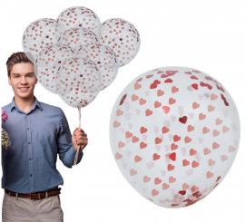 Bolsa de 10 Globos con Corazones