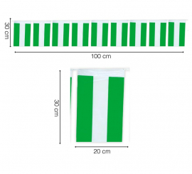 50 meter bag. Andalusian plastic flag 20x30 cm