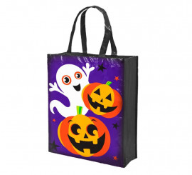 Bolsa de Calabaza y Boo no tejida de tela de 40x30 cm