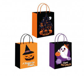 Bolsa de Regalo Halloween en modelos surtidos de 21x25,5x11 cm