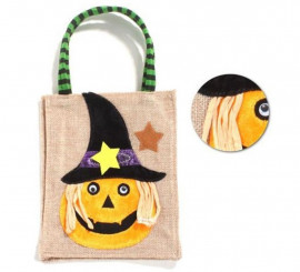 Bolsa de tela de Bruja Calabaza