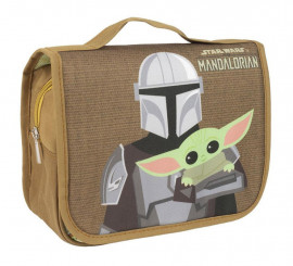 The Mandalorian Baby Yoda and Mando Toiletry Bag