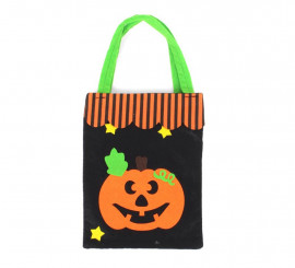 Bolsa para dulces Calabaza de fieltro de 28x20 cm