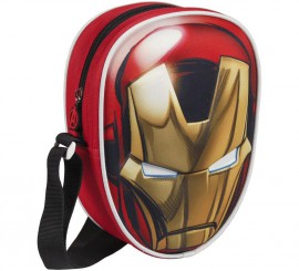 Bolso Bandolera de IronMan con relieve 12x18x5 cm