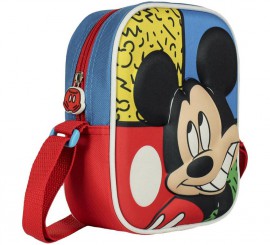 Mickey crossbody bag with embossing 14x18x6 cm