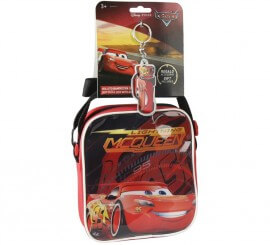 Red Lightning McQueen Crossbody Bag with keychain 16x19x4 cm