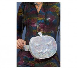 Sac citrouille d'argent Holographic