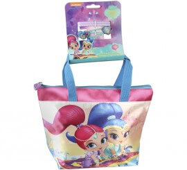 Bolsa de praia shimmer and shine com ganchos 27x21x9 cm