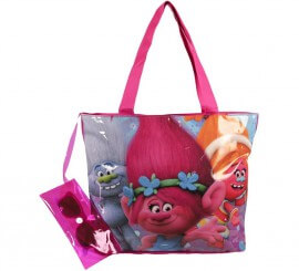 Bolsa de praia Trolls com óculos 30x10x36 cm