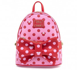 Mochila Bolsa Loungefly Minnie Laço Rosa