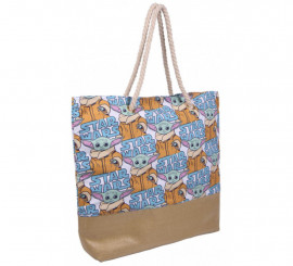 Baby Yoda The Mandalorian Fabric Tote Bag