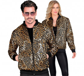 Klassische Bomberjacke mit Animal-Print für Erwachsene