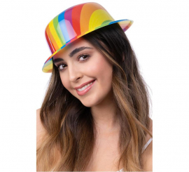 Adult Pride Rainbow Bowler Hat