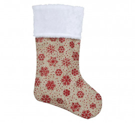 Santa Claus Boot Snowflakes 47 cm