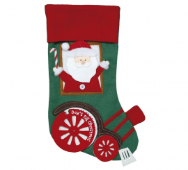 Santa Claus Boot on Train 50 cm