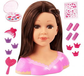 Busto Charlene Peinado y Maquillaje Súper Modelo Morena