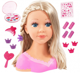 Busto Charlene Peinado y Maquillaje Súper Modelo Rubia