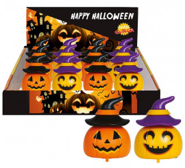 Box of 12 Pumpkins with Wheels 6 cm