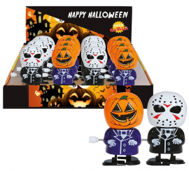 Box of 12 Assorted Halloween Wind-Up Dolls 6 cm