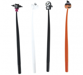 Box of 12 Halloween pens measuring 22 cm Box of 12 Halloween pens measuring 22 cm