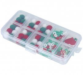 Box of 164 Pieces for Christmas Bracelets