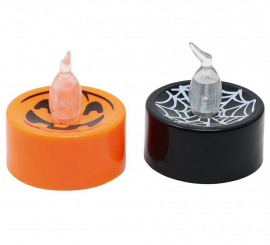 Candle with Light in two assorted colours 4X4 cm