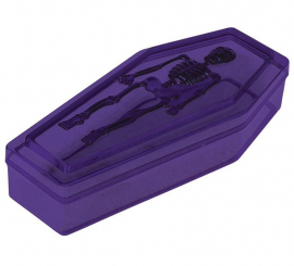 Lilac Coffin Box 19x9 cm