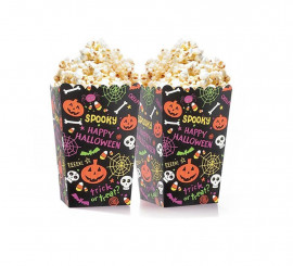 Caja Palomitas Print Spooky Halloween de 6 piezas