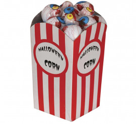 Popcorn Box with Bloody Eyes 9x8x16 cm