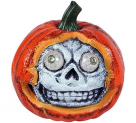 Calabaza Zombie con Luz de 21x21 cm