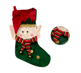 56cm Elf Christmas Decoration Stocking