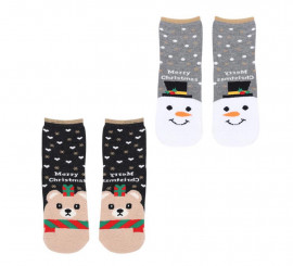 Christmas Socks Snowman and Bear in assorted models for adults