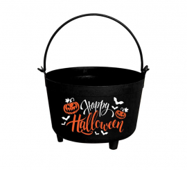 Happy Halloween Pumpkin Cauldron 24x23x15 cm