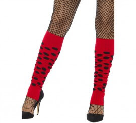 Ladybug leg warmers for women