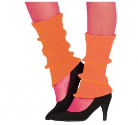 Neon orange leg warmers