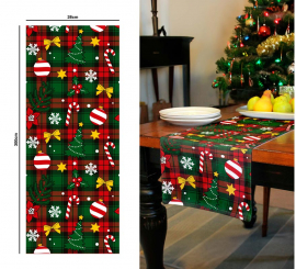Square Printed Table Runner 28x300 cm