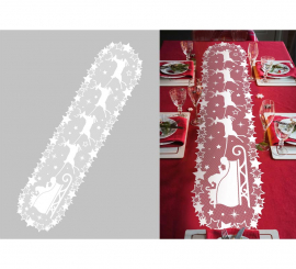 Openwork Sleigh Table Runner 46.5x183 cm
