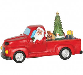 Santa Claus Truck with Light, Music and Movement 27x11x16 cm