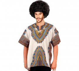 Camisa de Estampado Africano adulto