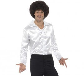 Camicia degli anni '60 - 70 bianca per uomo