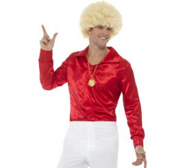 Maglietta degli anni '60 - 70 rossa per gli uomini