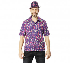 Lilac 90s shirt for men