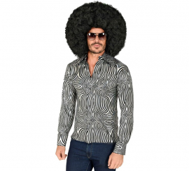 Men's Zebra 70s Disco Shirt