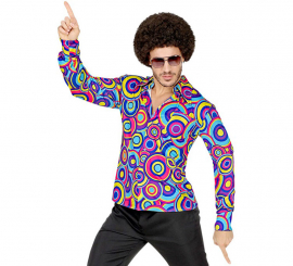 Men's 70s Printed Disco Shirt