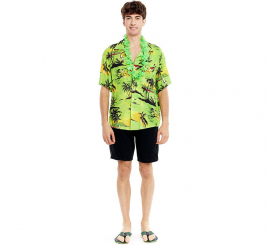 Green Palm Tree Hawaiian Shirt for Men