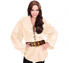 Beige Renaissance Medieval Shirt for women