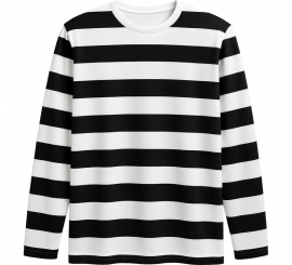 Camiseta Mimo o Preso a Rayas blancas y negras para hombre