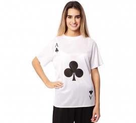 Adult Ace of Clubs White T-Shirt