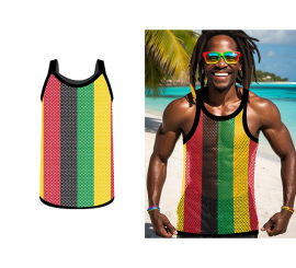 Camiseta de Rejilla Jamaica multicolor para hombre