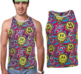 Camiseta de Tirantes Psicodélica Smile para hombre